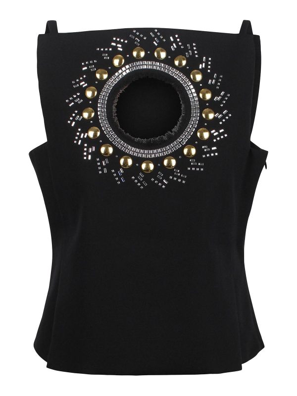 Paco Rabanne Top - Noir