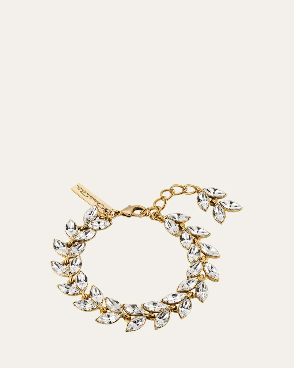 Crystal Leaf Bracelet