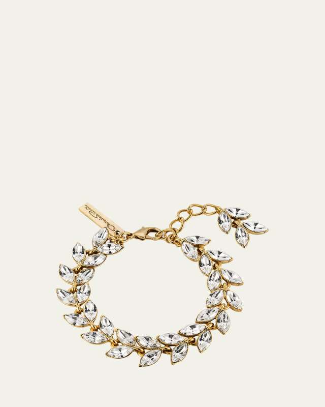 Crystal Leaf Bracelet