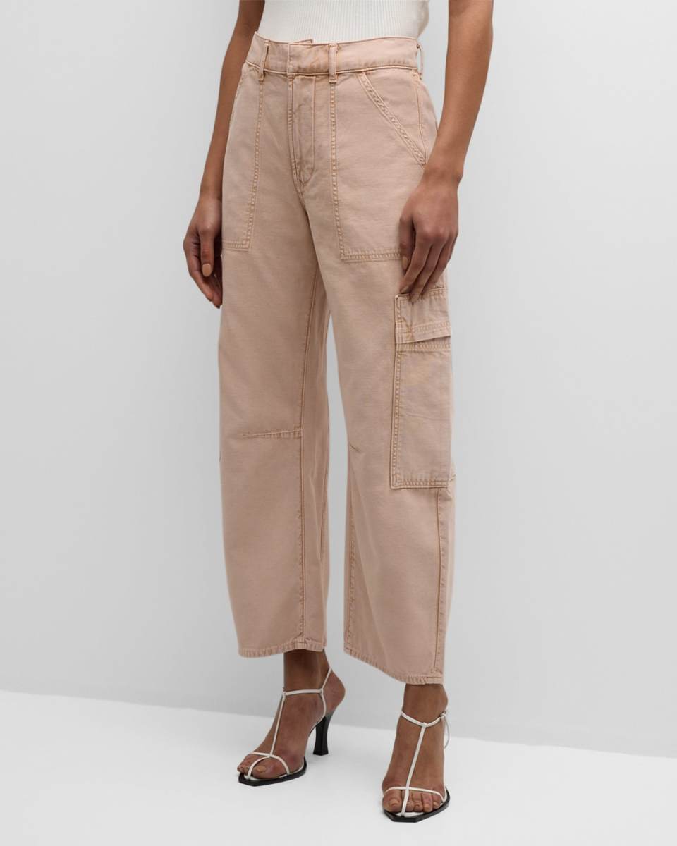 Marcelle Straight Twill Cargo Pants