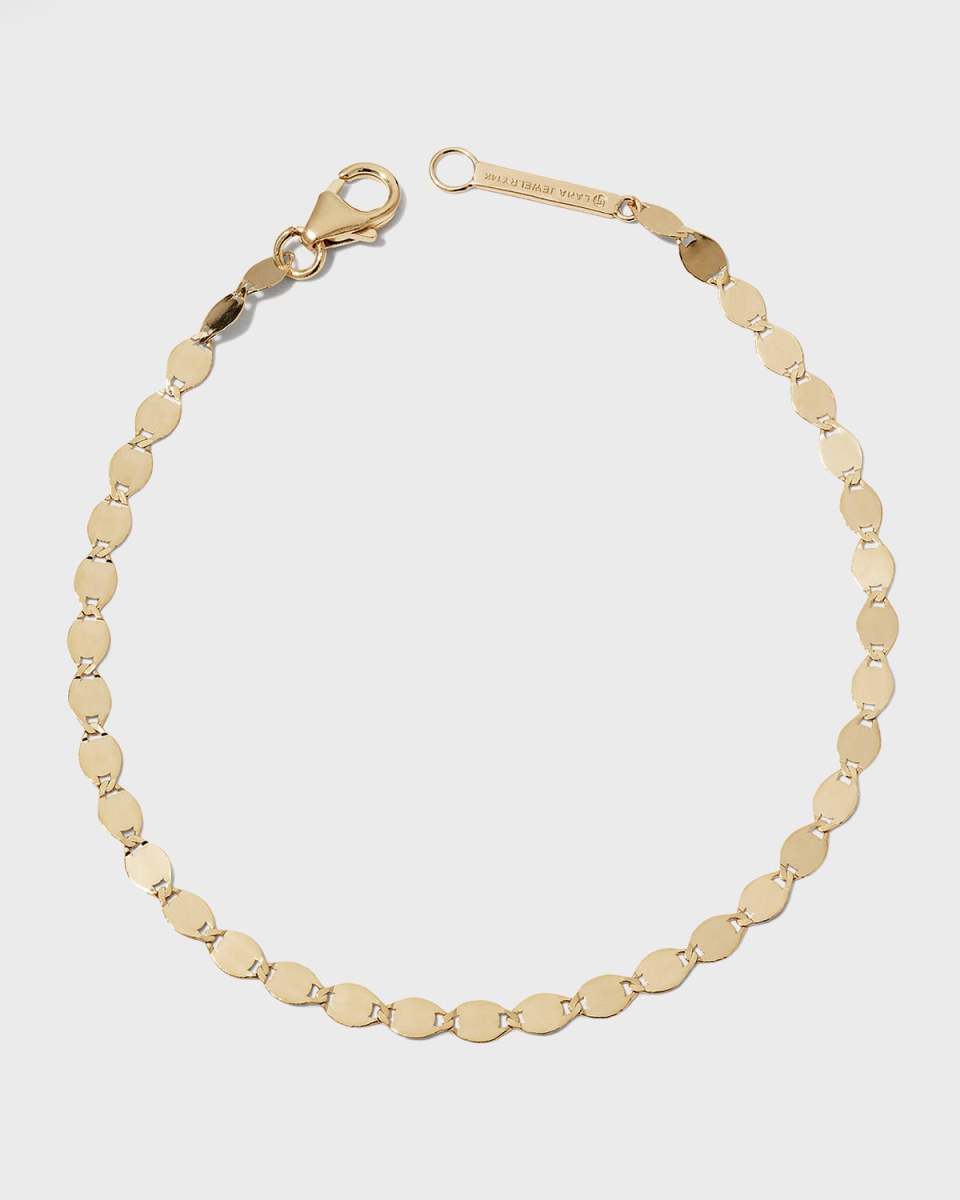 Nude 14K Flat Link Chain Bracelet