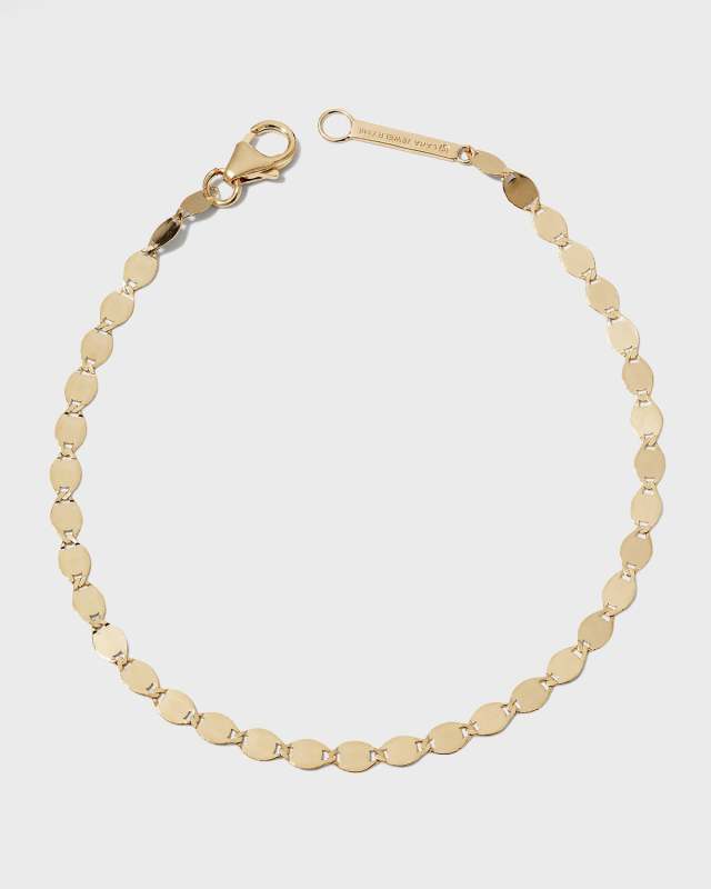 Nude 14K Flat Link Chain Bracelet
