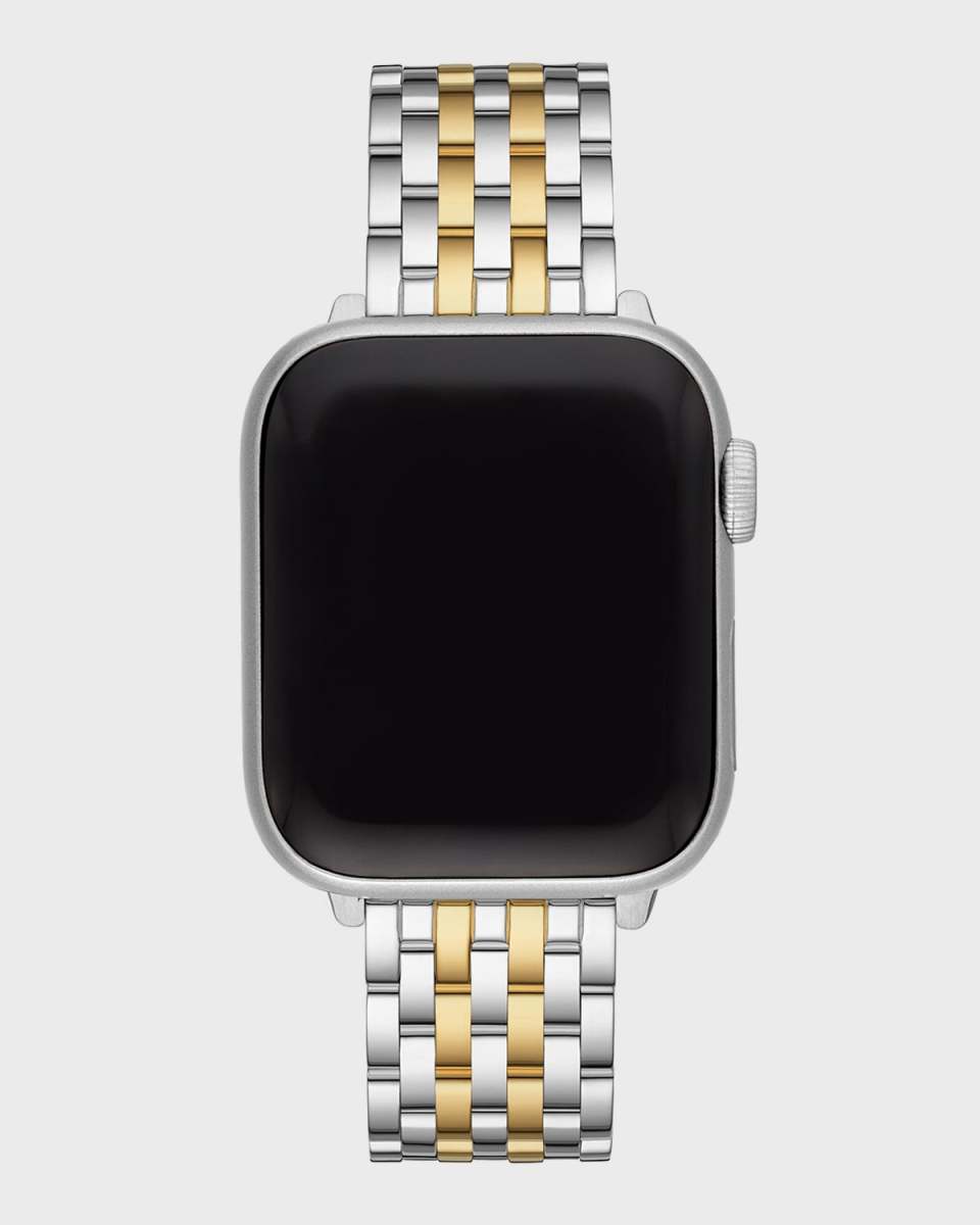 7-Link Stainless Steel Bracelet for Apple Watch, Gold/Silver