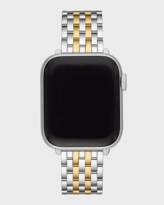 7-Link Stainless Steel Bracelet for Apple Watch, Gold/Silver
