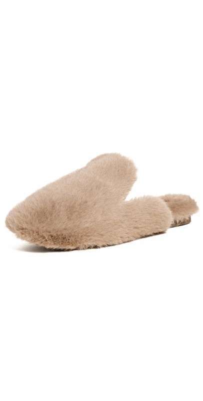 Eberjey Plush Mule Slippers Toffee