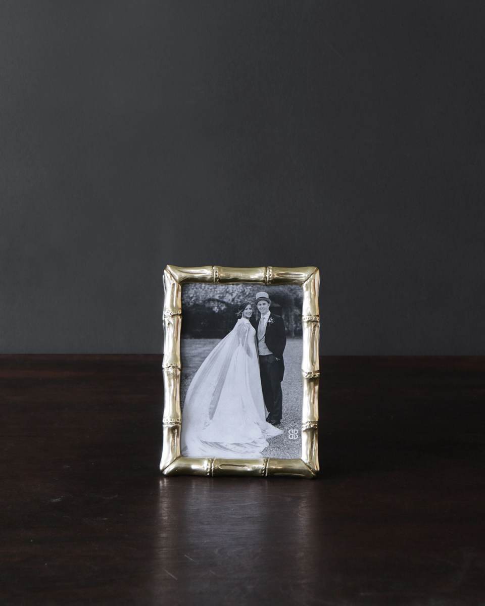 FRAME Sierra Modern Bamboo 5 x 7 Picture Frame (Gold)