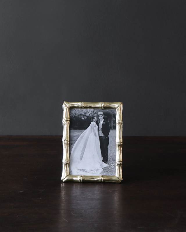 FRAME Sierra Modern Bamboo 5 x 7 Picture Frame (Gold)