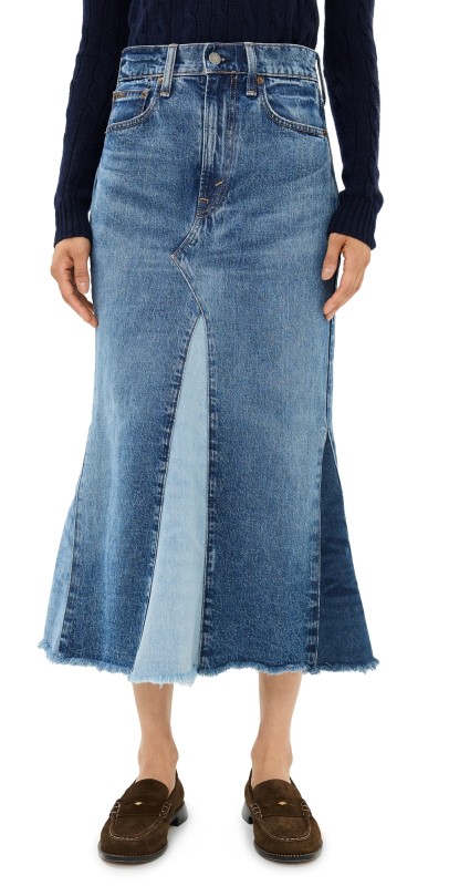 Polo Ralph Lauren Denim Skirt Delita Wash