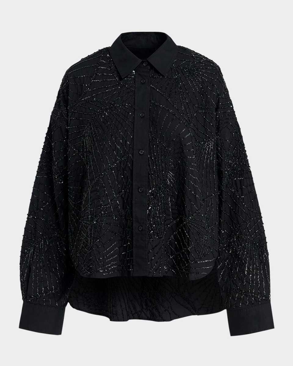 Gibra Embellished Poplin Shirt
