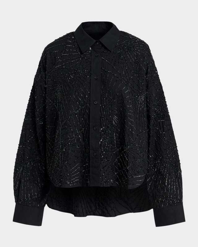 Gibra Embellished Poplin Shirt