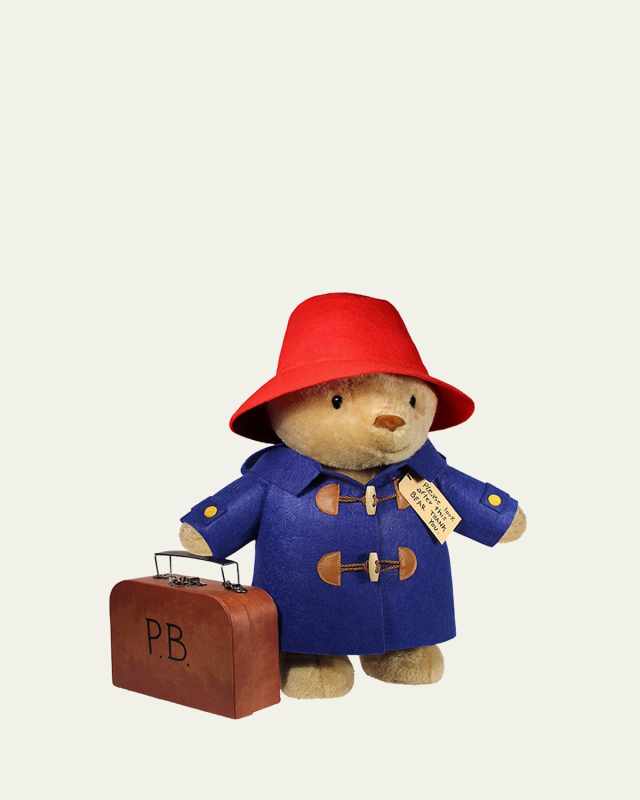 Classic Paddington Bear Soft Toy W/ Suitcase
