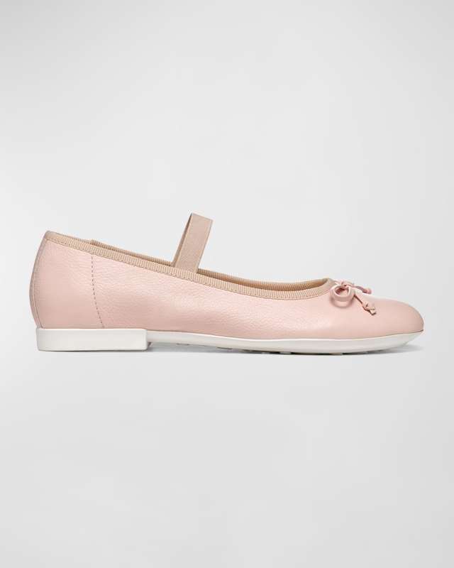Kid's Plie Leather Ballet Flats, Toddler/Kids