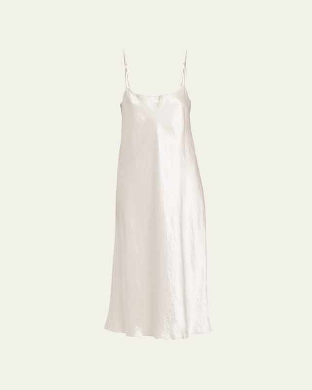 Slip Satin Midi Dress