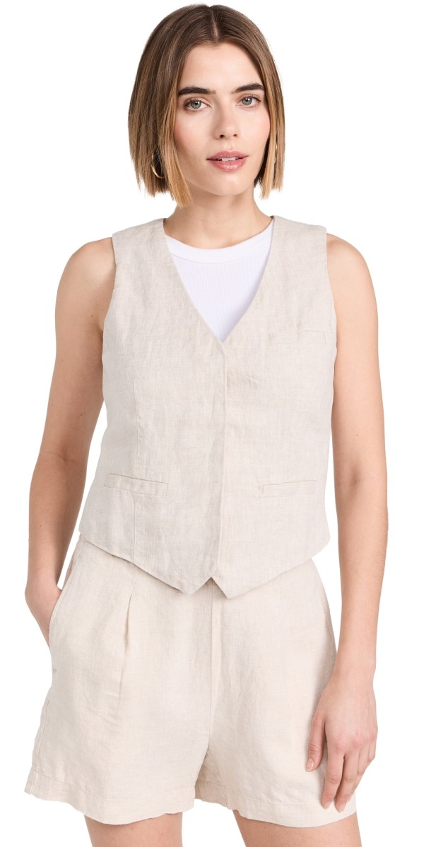 Madewell Single-Breasted Vest Natural Undyed