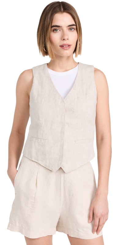 Madewell Single-Breasted Vest Natural Undyed