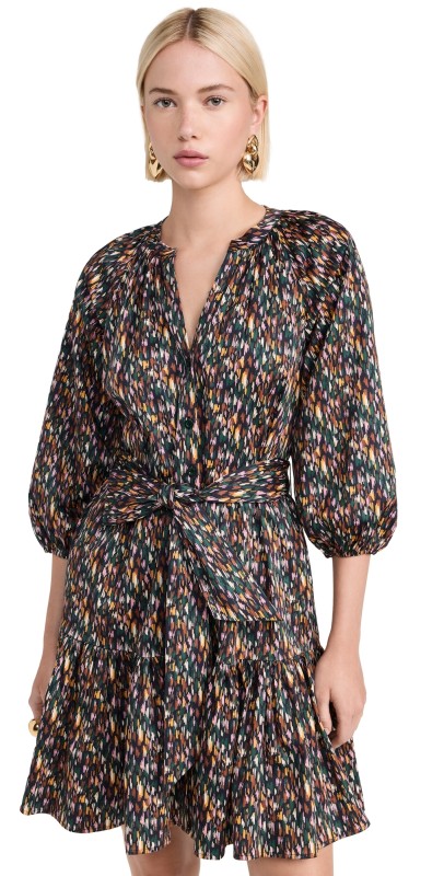 Shoshanna Esmae Dress Jet Multi