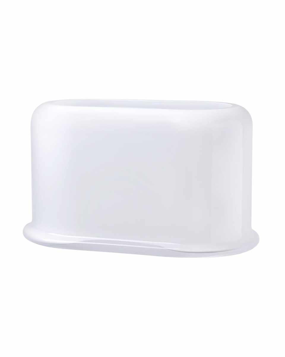 Opal White Layers Large Vase