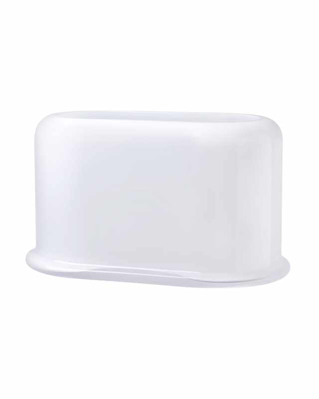 Opal White Layers Large Vase