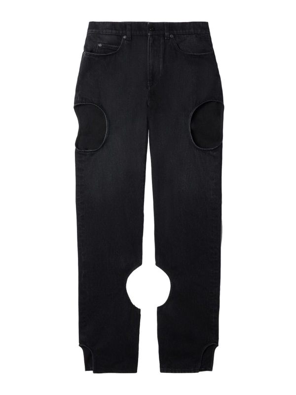 Off-White Jean Droit - Noir