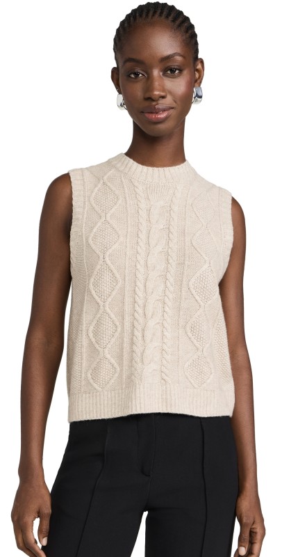 OGD One Grey Day Perry Crew Vest Biscuit