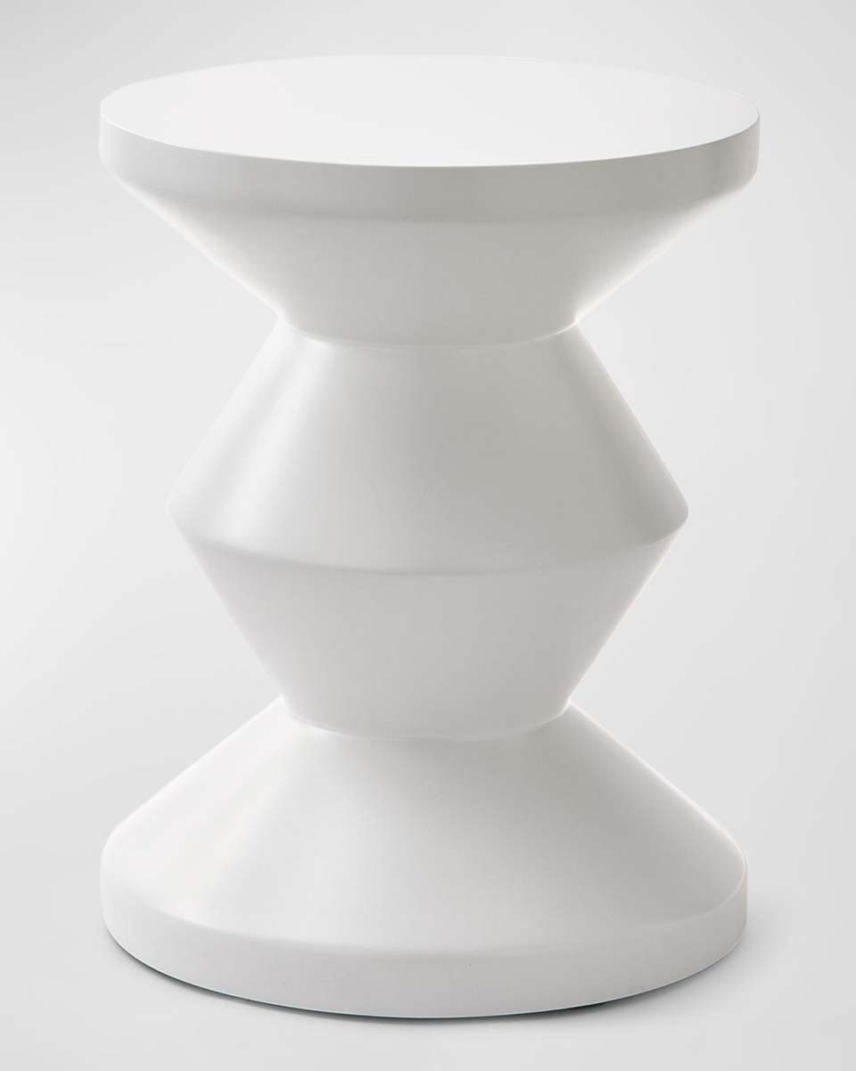 Zig Zag Matte Outdoor Stool