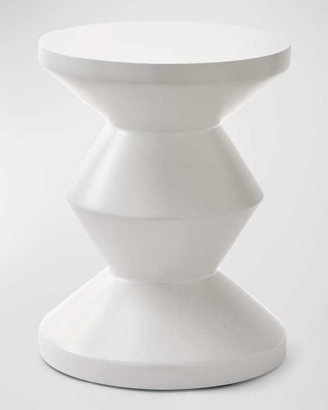 Zig Zag Matte Outdoor Stool
