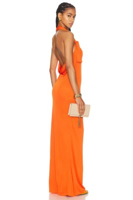 Saint Laurent Jersey Halterneck Dress