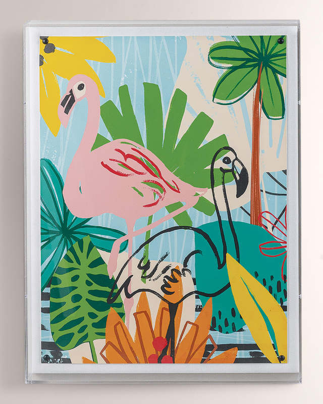 "Jungle Flamingo" Giclee