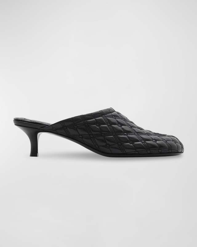 Baby Quilted Napa Equestrian Mules