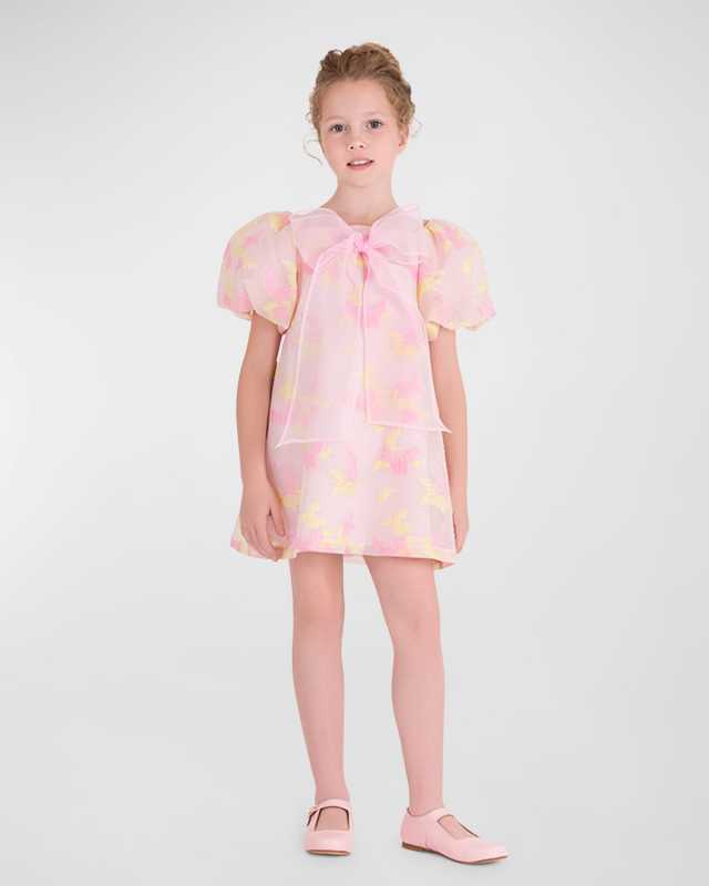 Girl's Enchanting Organza Dress, Size 3T-10