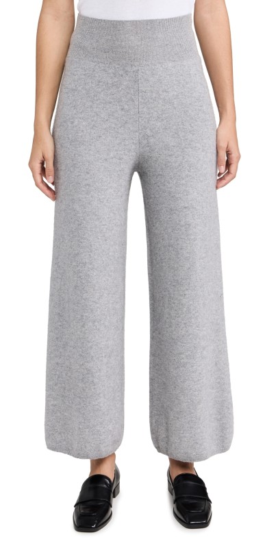 MONROW Cashmere Crop Pants Heather Grey