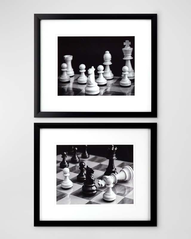 "Chess Boards" Giclees, Set of 2