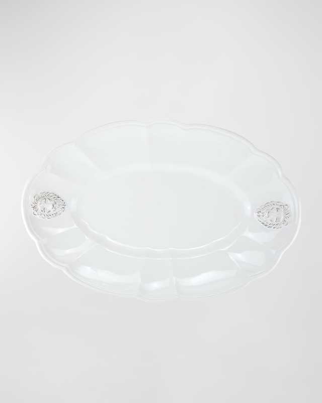 Renaissance Leone Oval Scalloped Platter