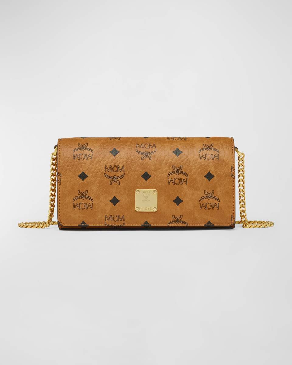 Aren Mini Visetos Monogram Crossbody Bag