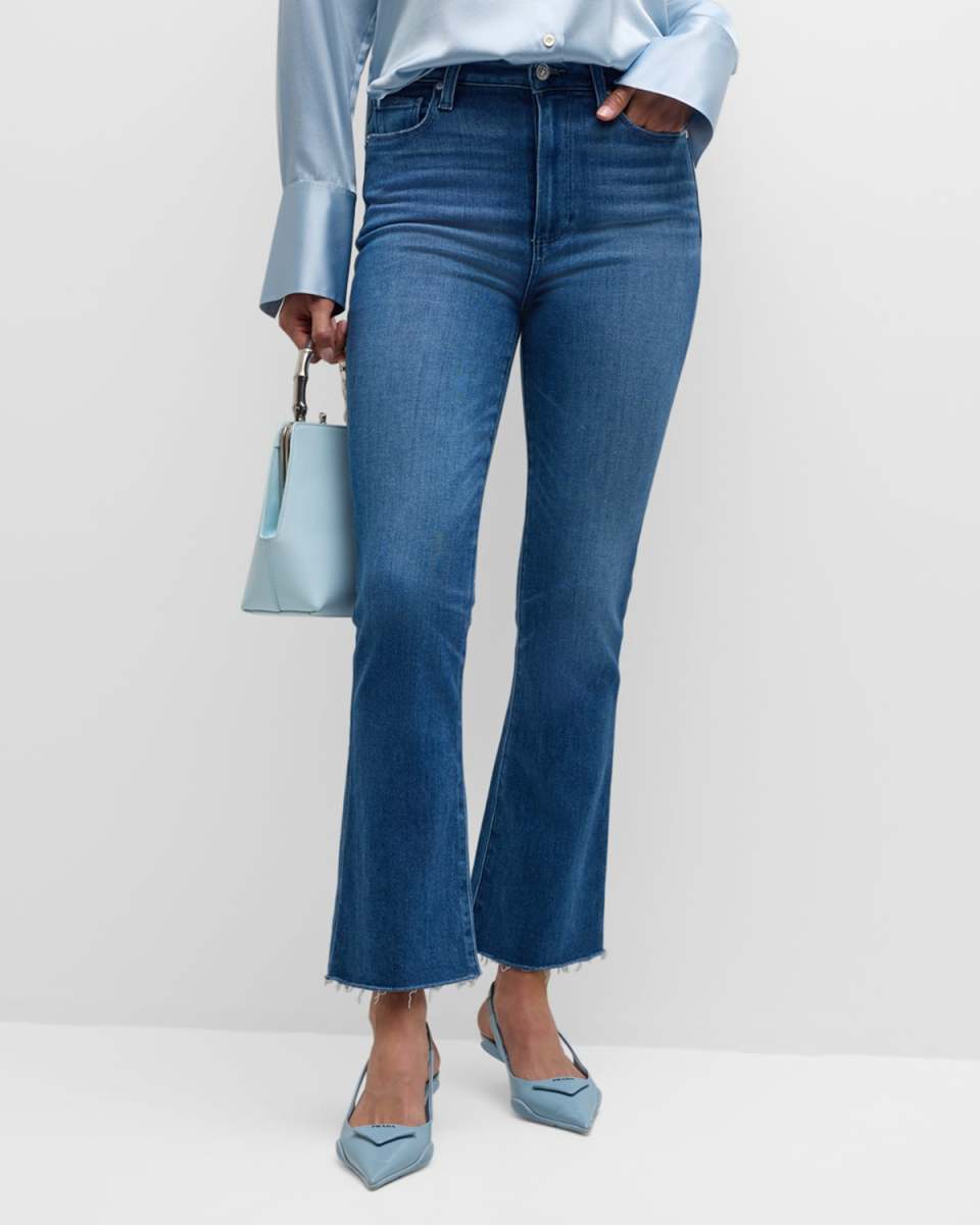 Claudine Raw Hem Flare Jeans