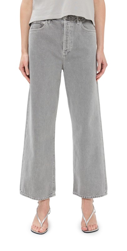 AGOLDE Ren High Rise Wide Leg Jeans Owl