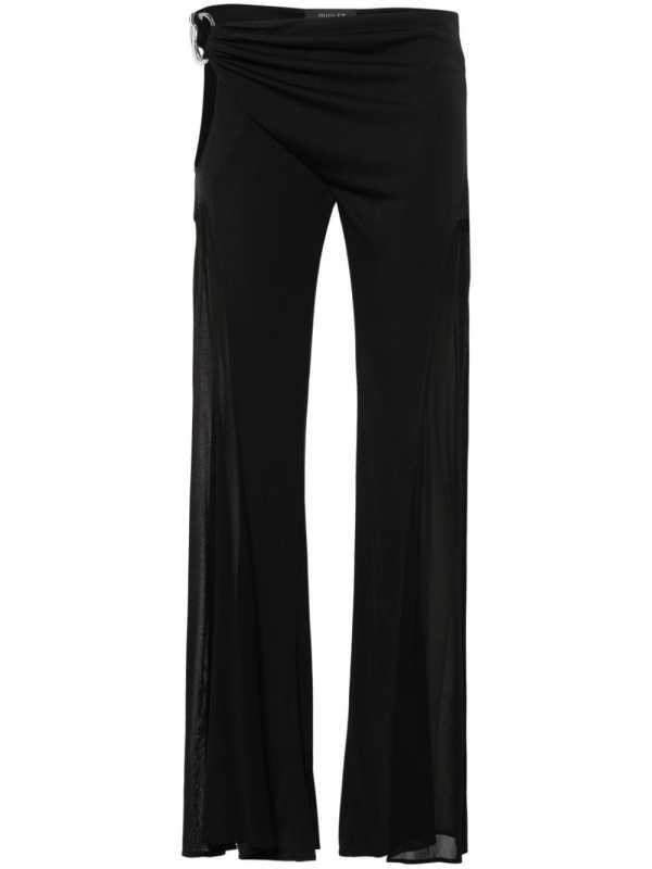 cut-out draped trousers