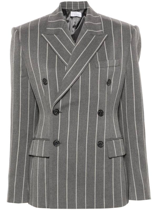 pinstriped blazer