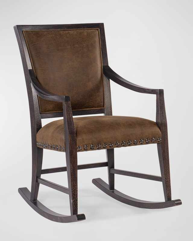 Big Sky Leather Rocking Chair