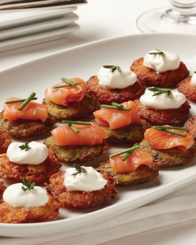 Bite Size Assorted Flavor Latkes, 48-Pack