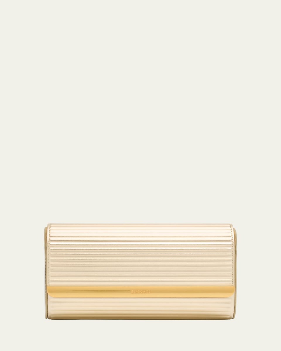Rolo Metallic Vegan Leather Clutch Bag