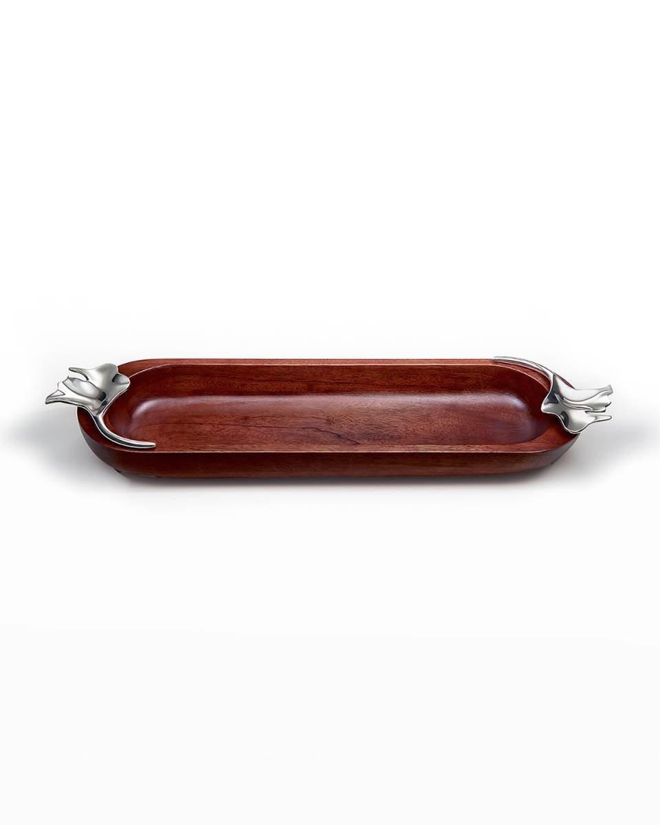 Wood Extra-Large Oval Bowl