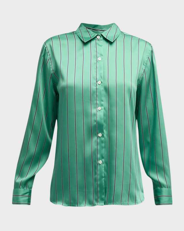 Striped Elias Button-Front Shirt