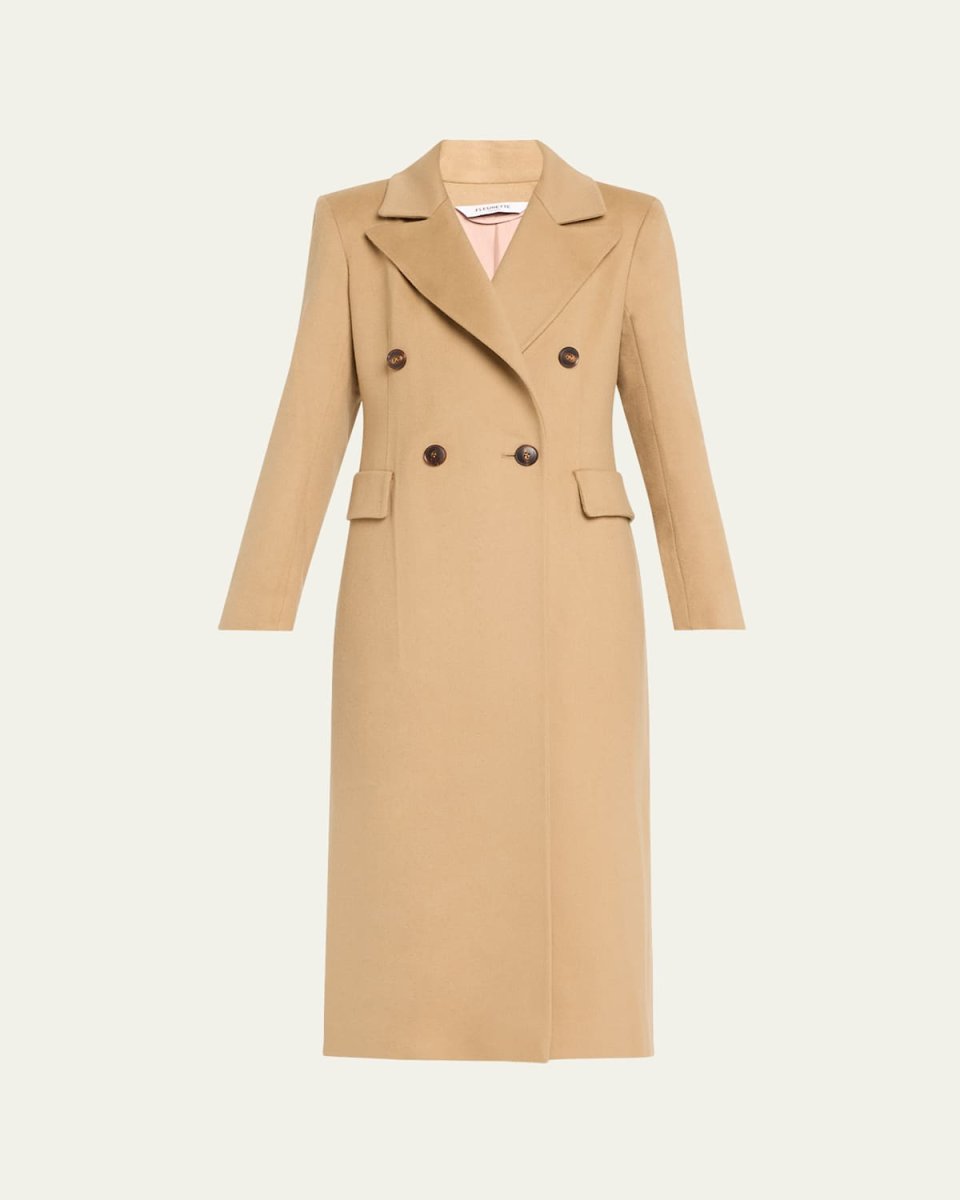 Ellis Double-Breasted Wool Maxi Coat