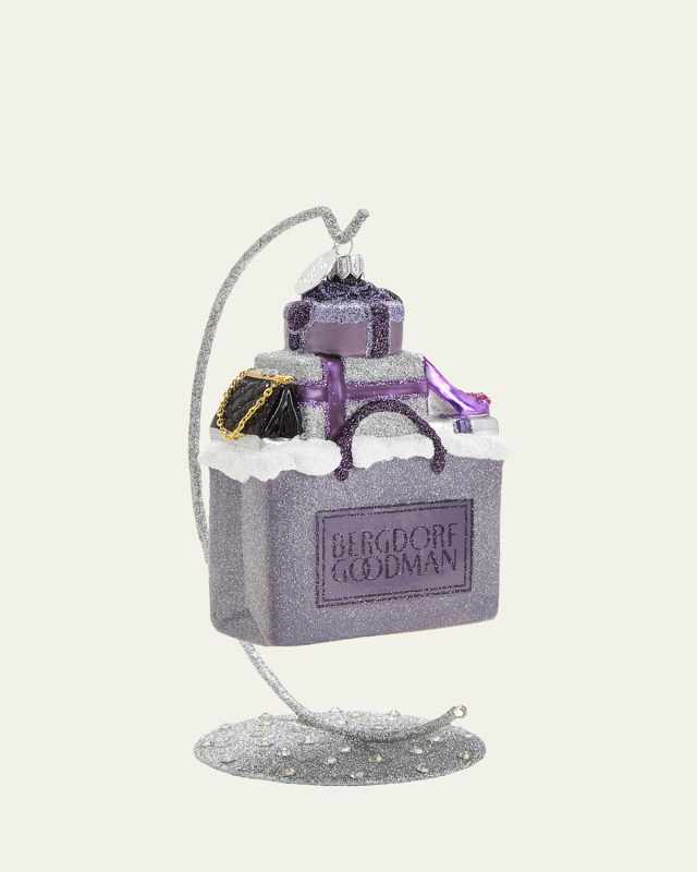 Bergdorf Shopping Bag Christmas Ornament