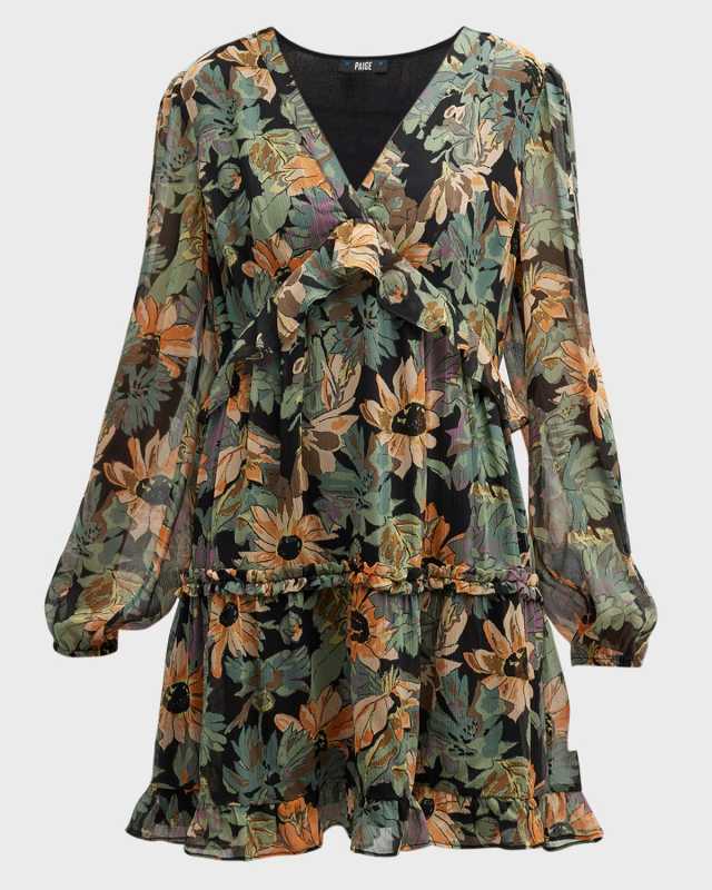 Misty Floral Ruffle Mini Dress