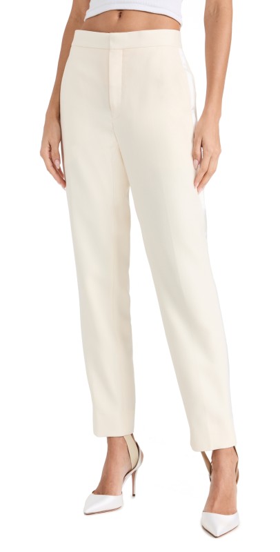WARDROBE. NYC Tuxedo Trouser Off White