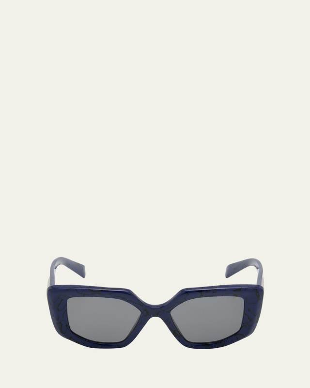 Polarized Logo Acetate & Plastic Cat-Eye Sunglasses