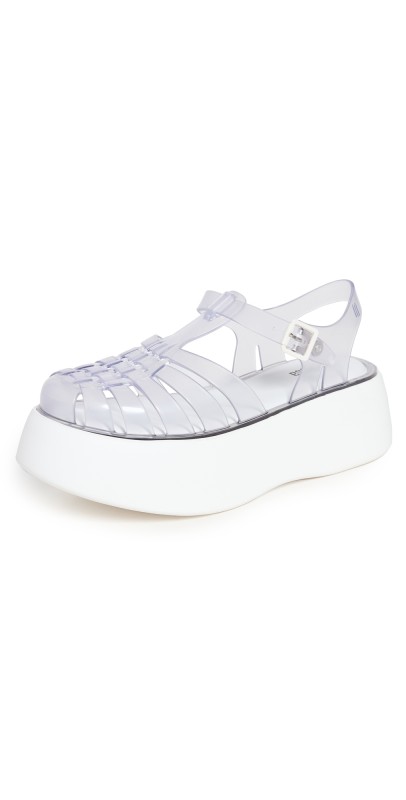 Melissa Possession Plato Sandals Clear/White