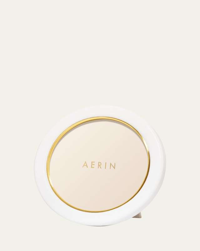 Piero Leather Round Photo Frame